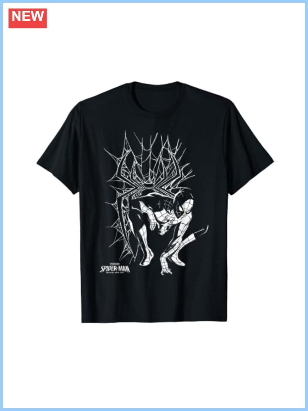 Officially Licensed Marvel Spider-Man Graphic T-Shirt Classic Fit